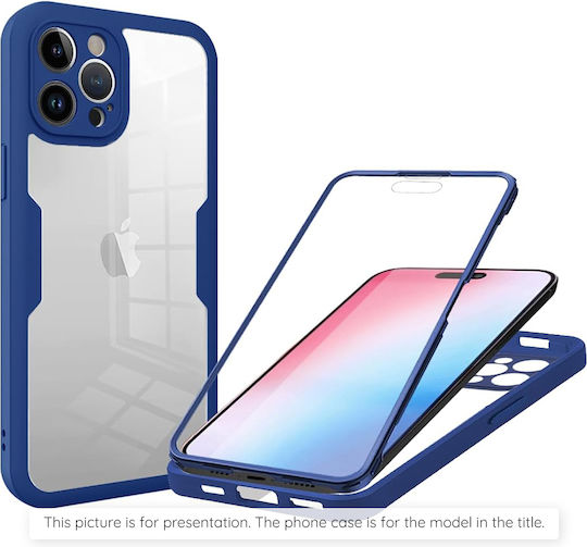 Techsuit ColorVerse 360 Full Cover Silicone Blue Mobile Phone Case Compatible With Oppo Reno13 F 4G Oppo Reno13 F 5G Oppo Reno13 FS 5G