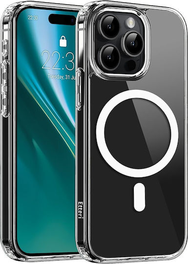 Etteri Hybrid Back Cover Silicone / Plastic 1.5mm Transparent (iPhone 15 Pro Max)