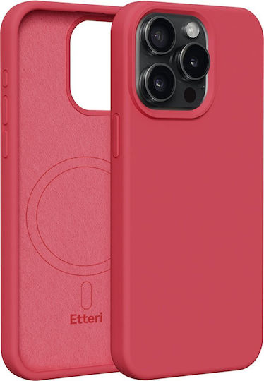 Etteri Back Cover Silicon Roșu (iPhone 15 Pro Max)