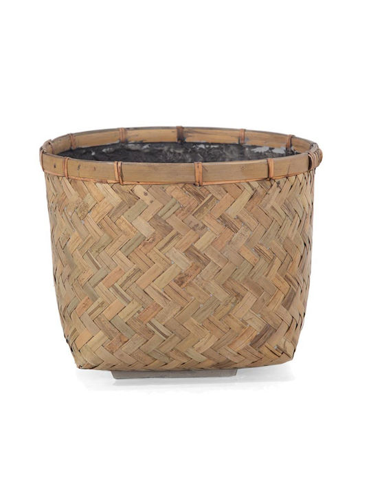 Soulworks Γλάστρα Bamboo Καφέ 29x29x22εκ.