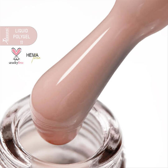 Alezori Liquid Polygel Гел Гел за изкуствени нокти Прозрачен 15мл