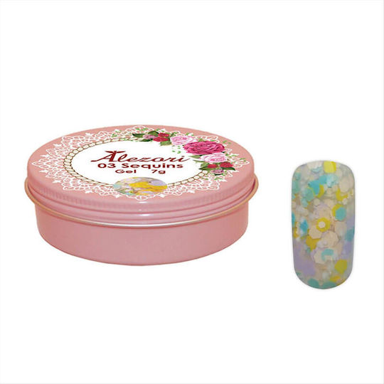 Alezori Sequins Gel Gel pentru Unghii 03 7gr