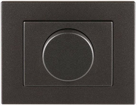 Harry Potter Vertiefter Klassischer Rotierender Dimmerschalter 400W in Grau Farbe
