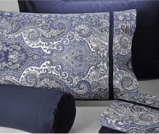 Down Town Home Bombay Сет Калъфки за Възглавници с корица за плик Bombay Blue 52x75см.