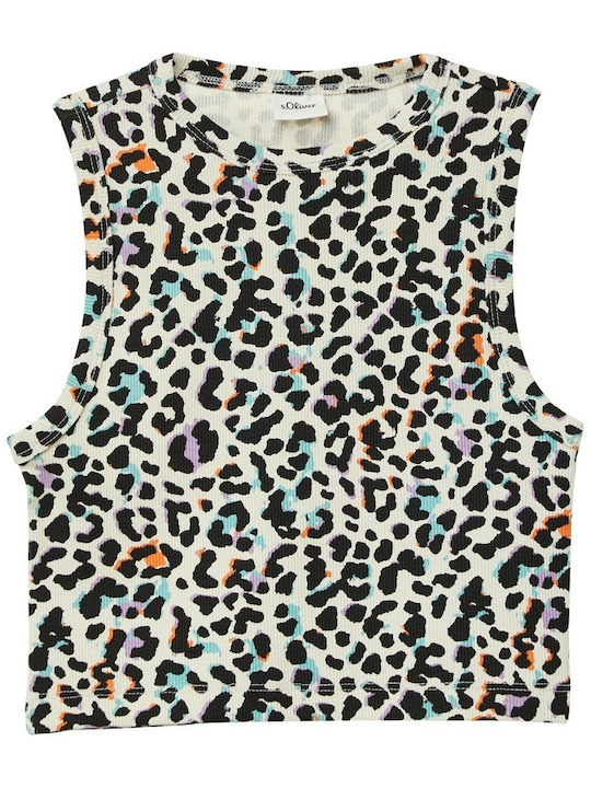 Kinder-Crop-Top Ärmellos Mehrfarbig