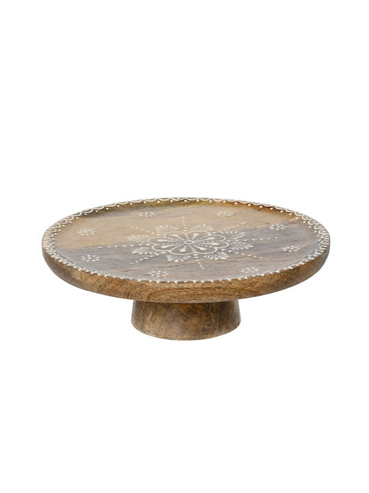 Beauty Home Cake Stand Brown 25x9cm