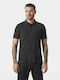 Men's Short Sleeve Polo T-shirt Black