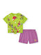 Kids' Set with Shorts Summer 2pcs Green