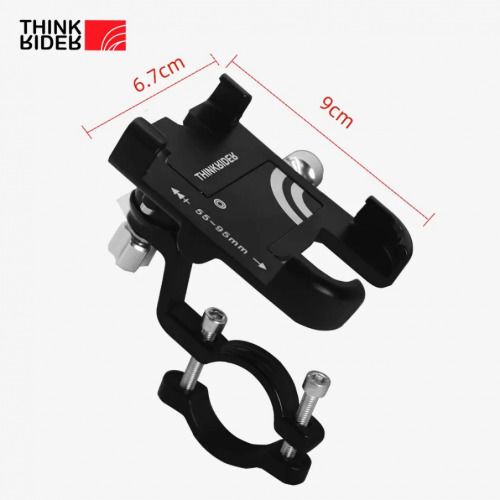 Suport telefon ghidon Thinkrider C1 bicicletă mountain bike scuter motocicletă e-bike aluminiu negru