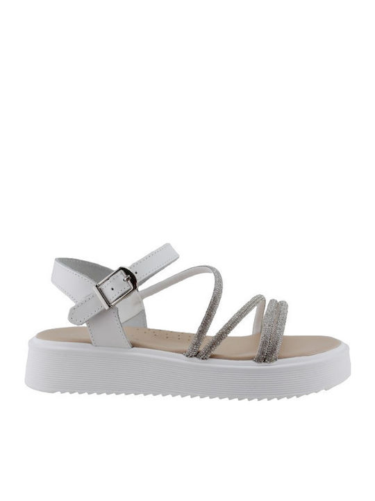 Scarpy Kids' Sandals White