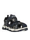 Kids' Sandals with Hoop & Loop Closure & Lights Navy Blue