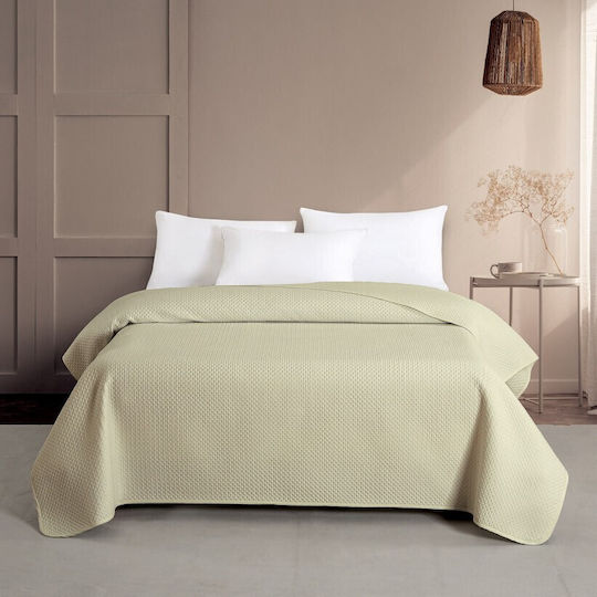 Melinen Zara Κουβερλί King Size Microfiber Ecru 260x240cm