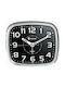 Silent Tabletop Clock with Silver Alarm Clock 66193