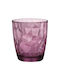 Bormioli Rocco Set of Glasses Water made of Glass in Purple Color 6pcs