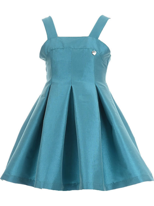 M&B Kid's Fashion Παιδικό Φόρεμα Πετρολ