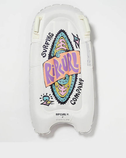 Sunnylife Kids Inflatable Pool Mattress with Handles White 51x12.5cm