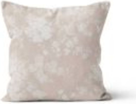 Beauty Home Decorative Pillow Case White Floral 100% Cotton White Flowers 45x45cm