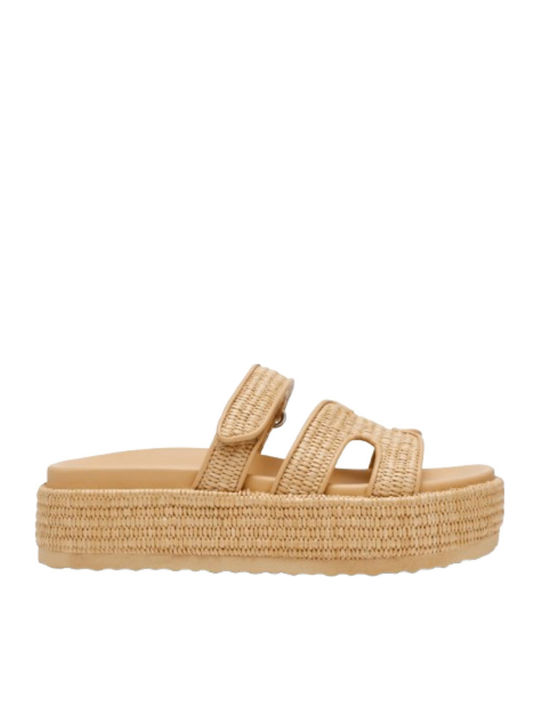 Steve Madden Bigmissile Γυναικεία Σανδάλια Μπεζ