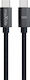 Maxlife USB 2.0 Cable USB-C male - USB-C 100W PD Μαύρο 2m
