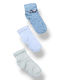 Babydom Kindersocken Light Blue, Ecru, White 3 Paar