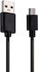 Setty Regular USB 2.0 spre micro USB Cablu Negru 1m 1buc