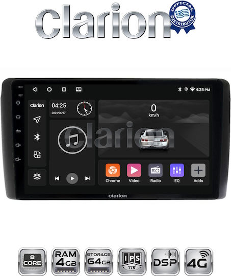 Clarion Auto-Audiosystem für Nissan Blatt 2009 > 2017 (Bluetooth/USB/WiFi/GPS/Apple-Carplay/Android-Auto)