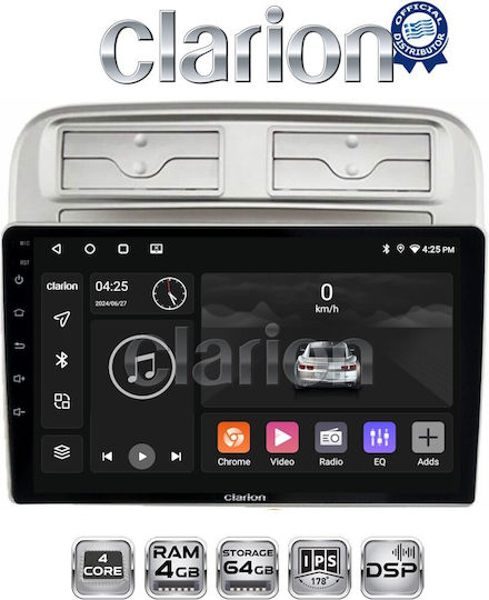 Clarion Car Audio System for Fiat Grande Punto / Linea 2005-2012 (Bluetooth/USB/WiFi/GPS/Apple-Carplay/Android-Auto)
