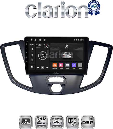 Clarion Ηχοσύστημα Αυτοκινήτου για Ford Transit 2013 > 2018 (Bluetooth/USB/WiFi/GPS/Apple-Carplay/Android-Auto)