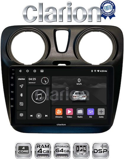 Clarion Ηχοσύστημα Αυτοκινήτου για Dacia Dokker 2012 (Bluetooth/USB/WiFi/GPS/Apple-Carplay/Android-Auto)