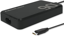 Φορτιστής 90w Gan Super Fast Slim Pd 5-20v 4.5a Usb-c 3.1 Laptop Macbook Smartphone Qoltec Φορτιστής 90w Gan Super Fast Slim Pd 5-20v 4.5a Usb-c 3.1 Laptop Macbook Smartphone Qoltec