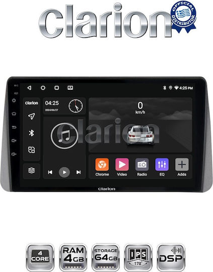Clarion Ηχοσύστημα Αυτοκινήτου για Fiat Tipo 2015 > 2019 (Bluetooth/USB/WiFi/GPS/Apple-Carplay/Android-Auto)