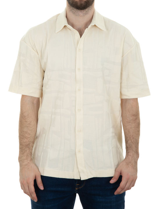 Nineteen Apparel Club Kurzärmlig Hemd Beige