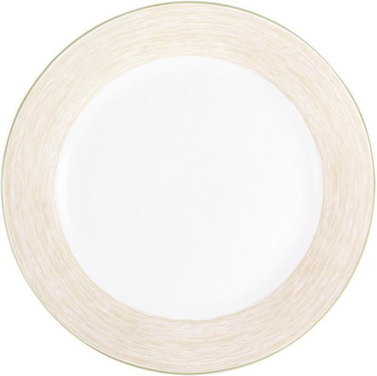 Oriana Ferelli Teller Wüste aus Porzellan Beige mit Durchmesser 19cm 6Stück