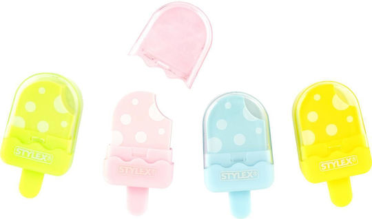 Stylex Eraser Ice Cream Cap 59x30x15mm 4 Colors