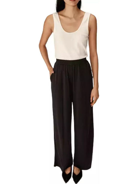 Damen Stoff Hose Anthracite