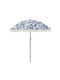 Aluminum Circular Parasol Blue Diameter 2m