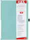 Sax Double Folding Clipboard A4-A5 30 Sheets Turquoise 750-20 Sax
