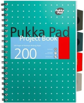 Pukka Pad Τετράδιο Λευκό Β5 200 Φύλλων Πολύχρωμο