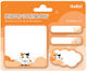 I-total Haftnotiz-Set Orange Katze XL3109
