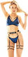 Set Lingerie Harlo Albastru Prime L XL