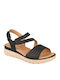 Women's Flat Sandals Anatomic in Black Color