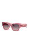 Damen Sonnenbrille mit Rosa Kunststoff Gestell und Rosa Verlaufsfarbe Linse