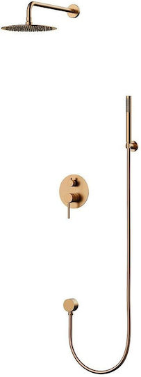 Sparke Built-in Mixer & Shower Head Set for Shower Gold Sparke Built-in Mixer & Shower Head Set for Shower Gold