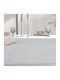 Nef-Nef Homeware Τραπεζομάντηλο Βαμβακερό Steady White 150x180εκ.