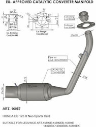 Катализатор Leovince стомана 4-тактов 16057 Honda Cb 125 R Abs 21-23