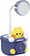 Mechanischer Bleistiftspitzer Stifthalter USB-Licht Ente Blau Crea Mc23664_a
