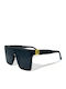 Optosquad Unisex Sunglasses with Black Plastic Frame and Black Lens 2102
