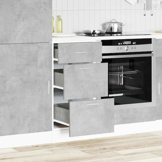 Lyon Επιδαπέδια Συρταριέρα Κουζίνας Γκρι 40x46x81.5εκ. Lyon Επιδαπέδια Συρταριέρα Κουζίνας Γκρι 40x46x81.5εκ.