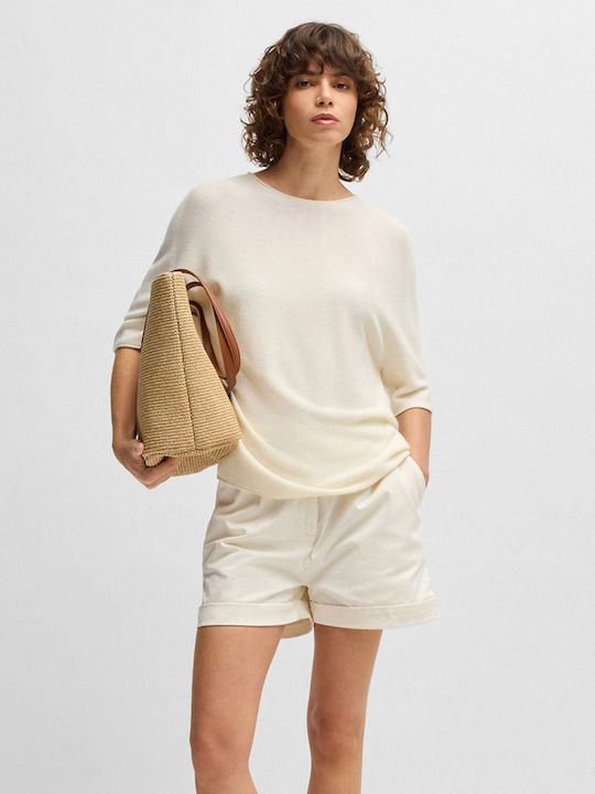 Hugo Boss Damen-Shorts Off-White