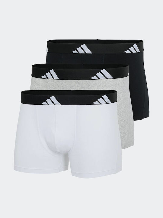 adidas Trunks 3 Pack Herren Boxershorts Schwarz...